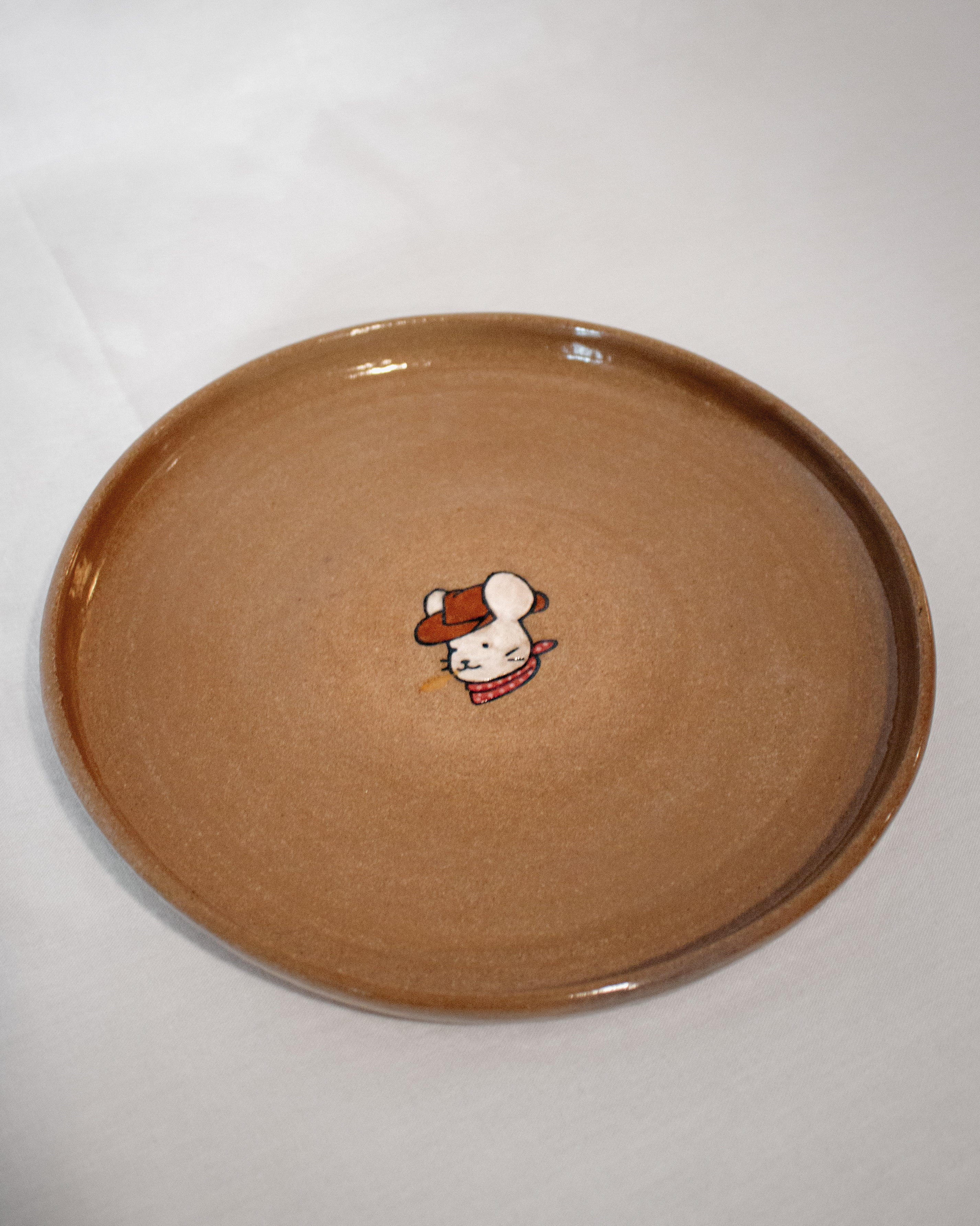 cowboy mouse plate
