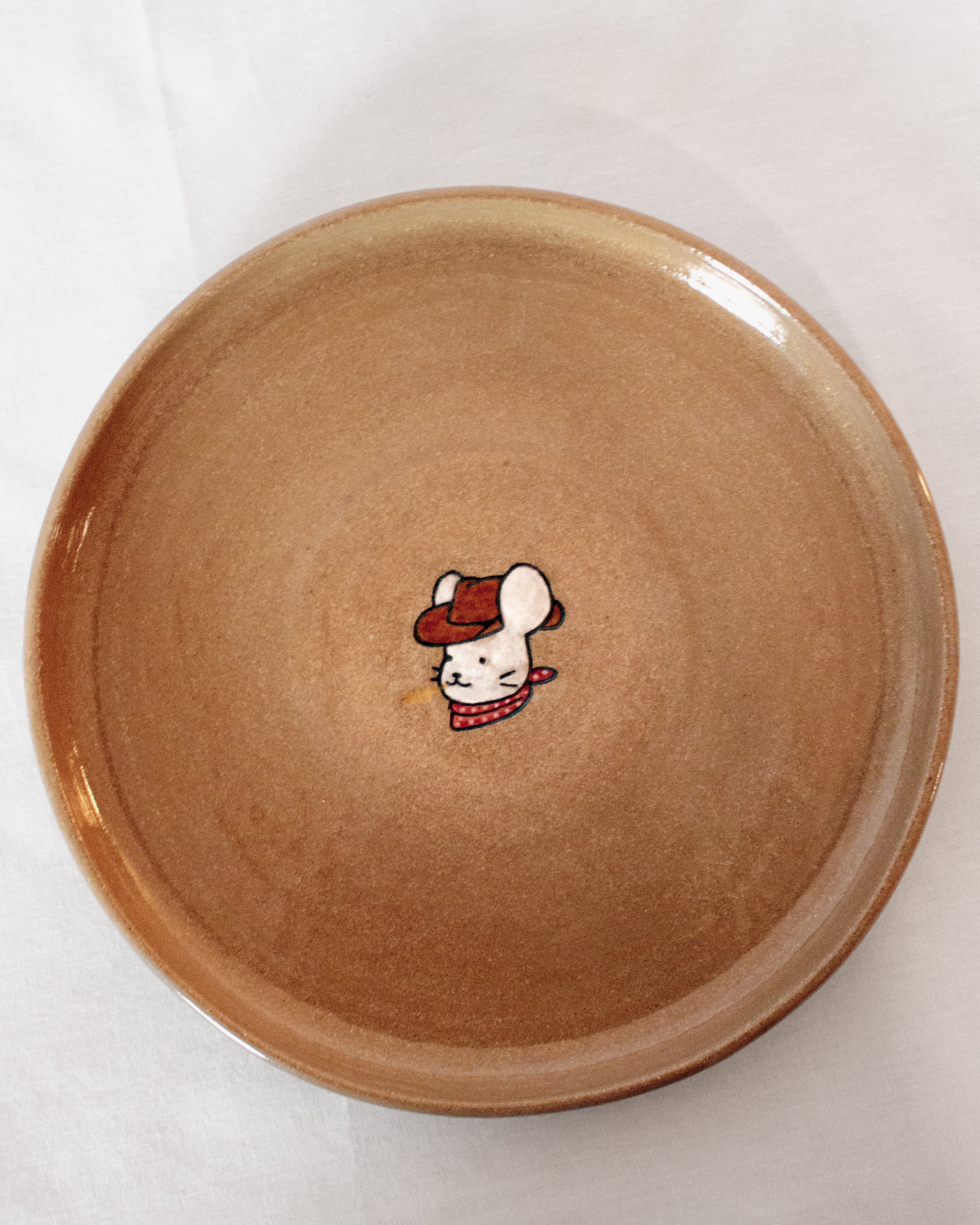 cowboy mouse plate